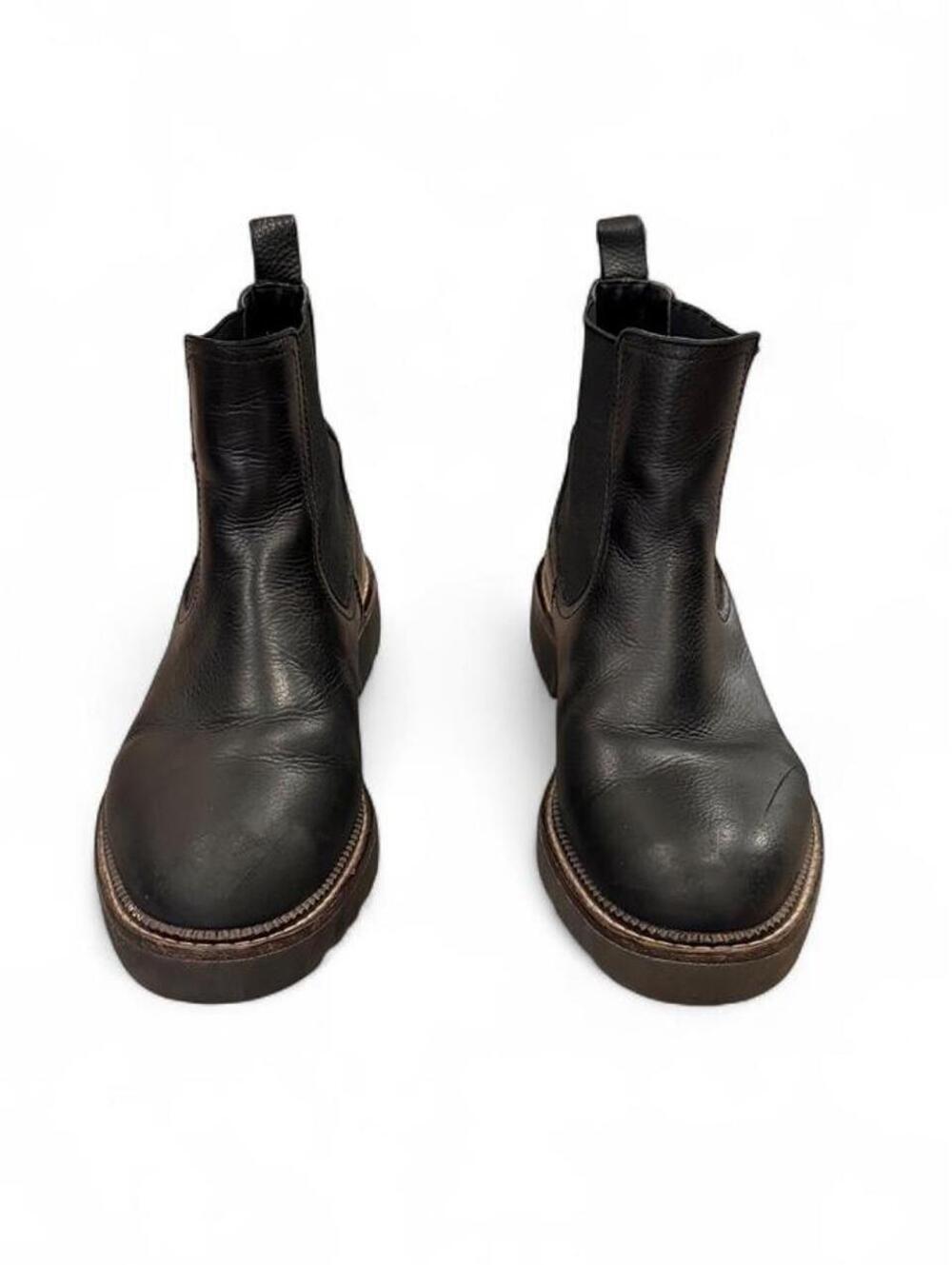 Caslon Black Leather Chunky Chelsea Boots 8.5